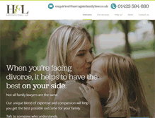 Tablet Screenshot of harrogatefamilylaw.co.uk